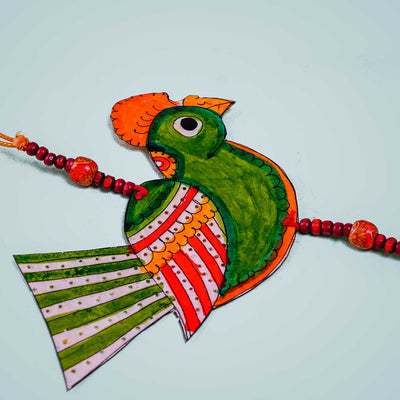 Tholu Bommalata Parchment Leather Birds Hangings - Pack of 2