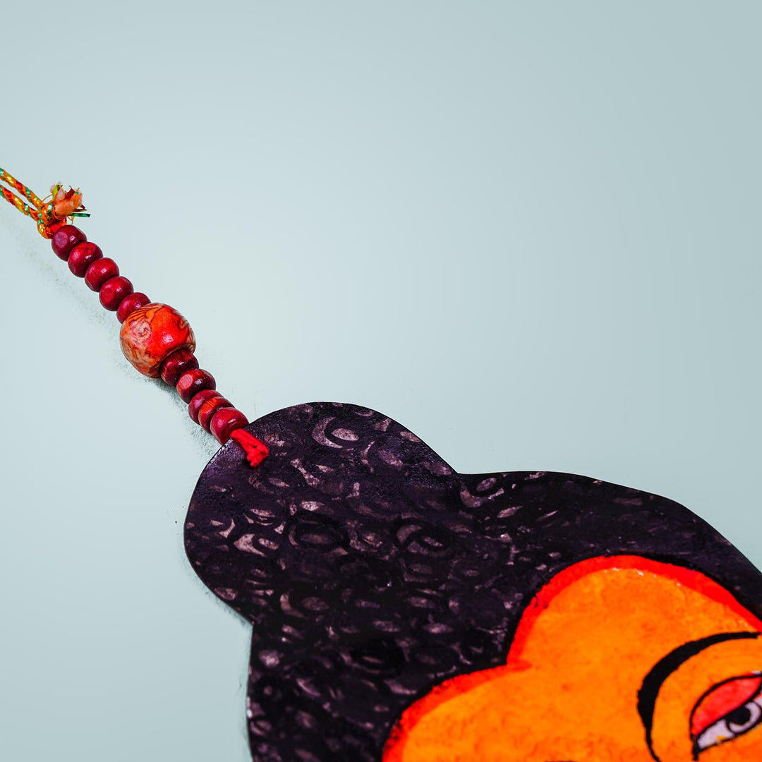 Tholu Bommalata Parchment Leather Buddha Hangings - Pack of 2