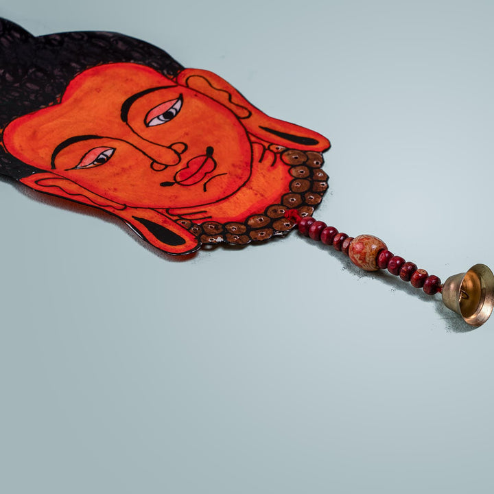 Tholu Bommalata Parchment Leather Buddha Hangings - Pack of 2