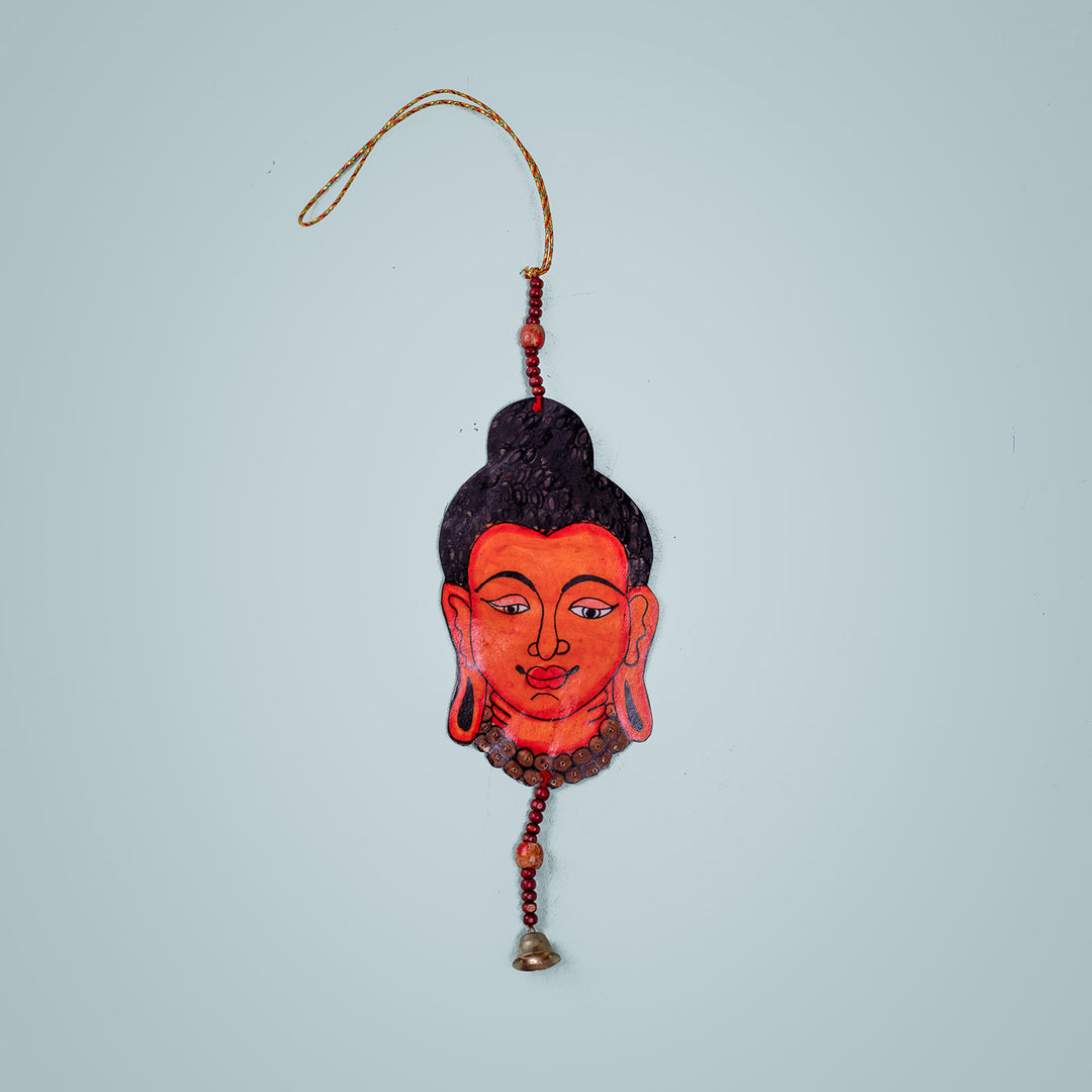 Tholu Bommalata Parchment Leather Buddha Hangings - Pack of 2