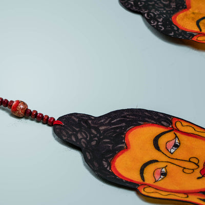 Tholu Bommalata Stringed Parchment Leather Buddha - Pack of 2