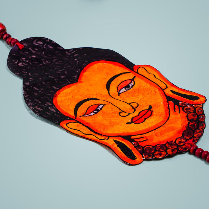 Tholu Bommalata Parchment Leather Buddha Hangings - Pack of 2