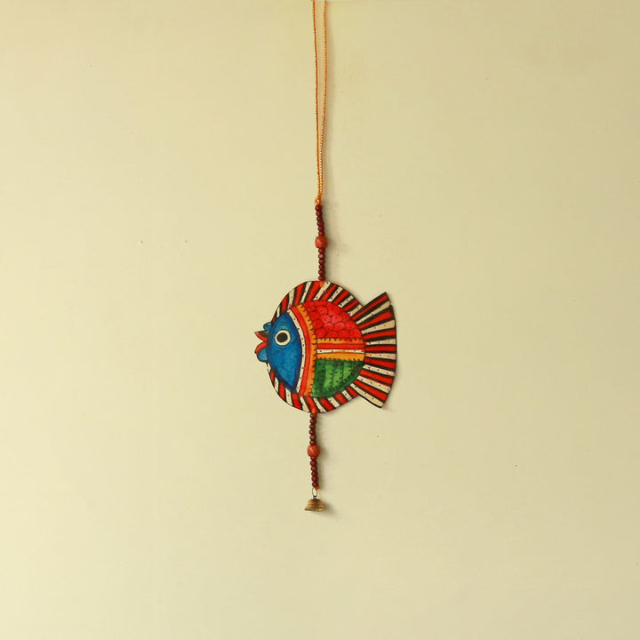 Tholu Bommalata Parchment Leather Fish Hangings - Pack of 2