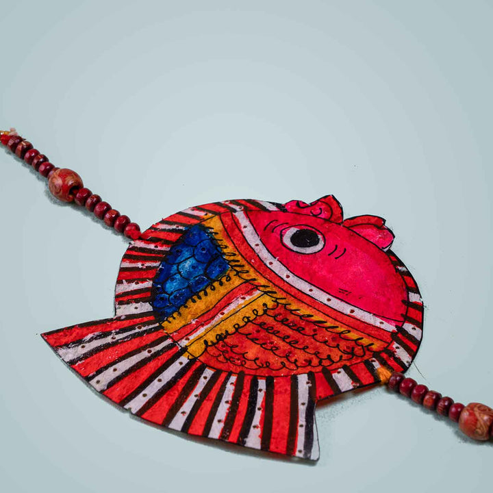 Tholu Bommalata Parchment Leather Fish Hangings - Pack of 2