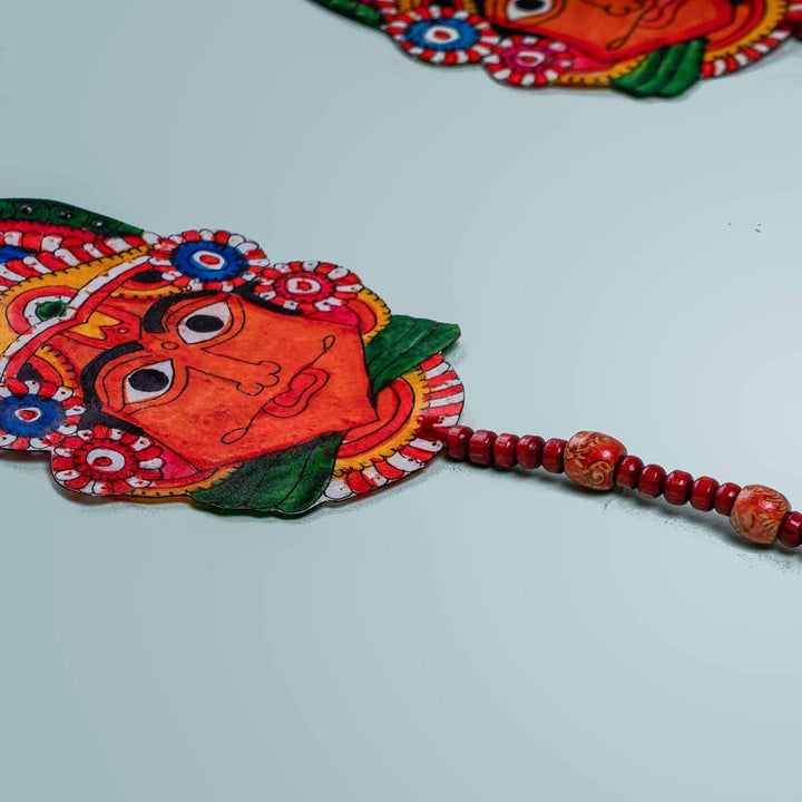 Colourful Stringed Parchment Leather Kathakali - Pack of 2