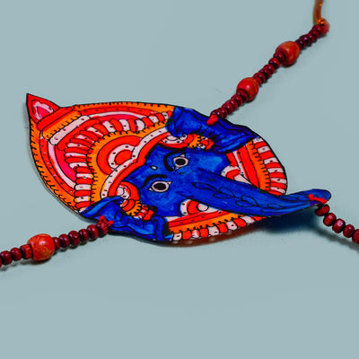 Colourful Parchment Leather Tholu Bommalata Ganesha Toran