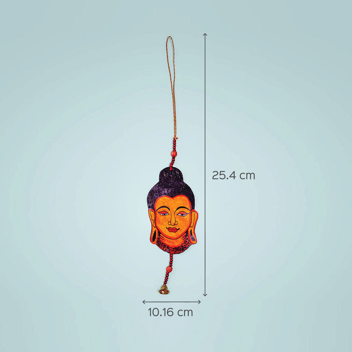 Tholu Bommalata Parchment Leather Buddha Hangings - Pack of 2