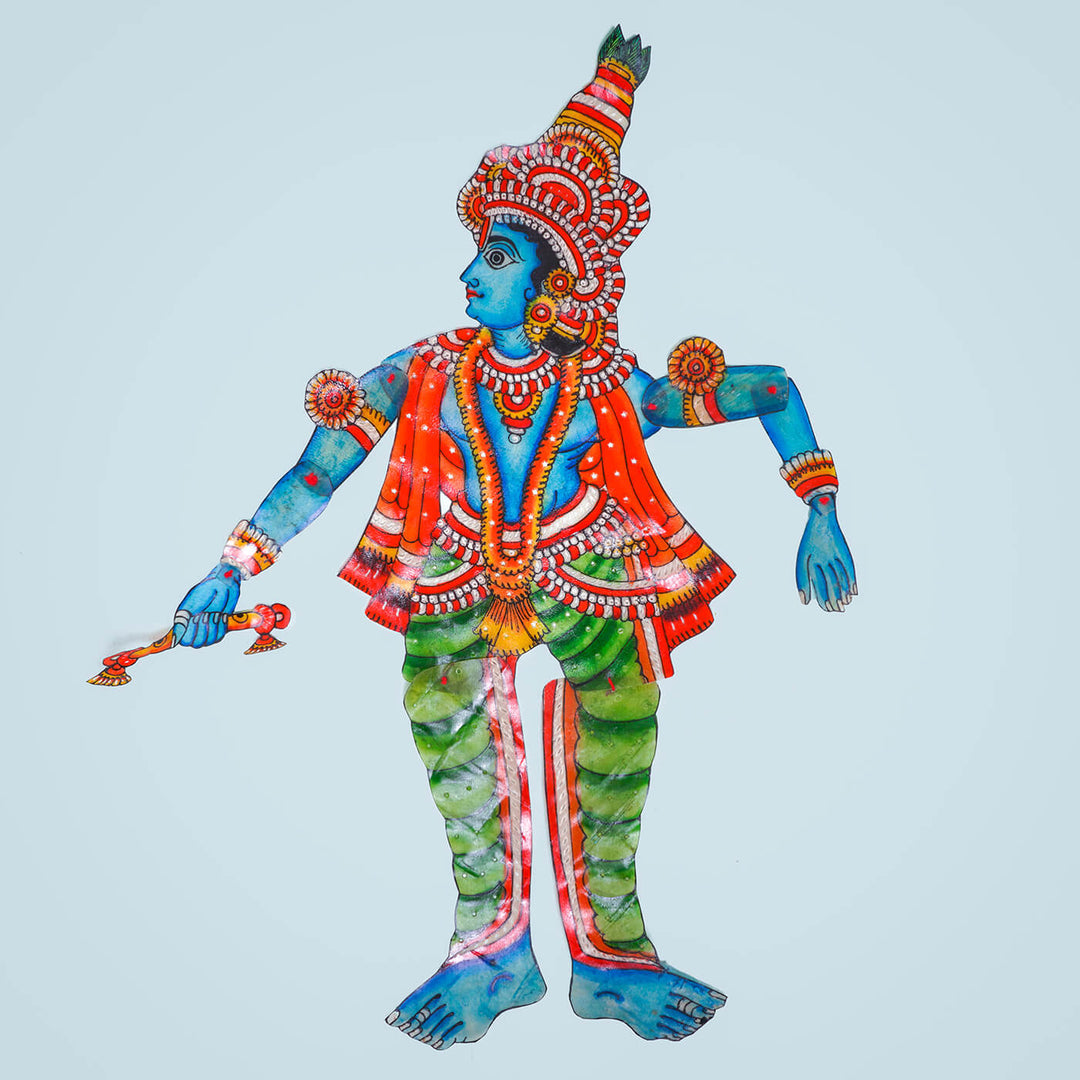 Dasavatharam Leather Puppet - Krishna - Zwende