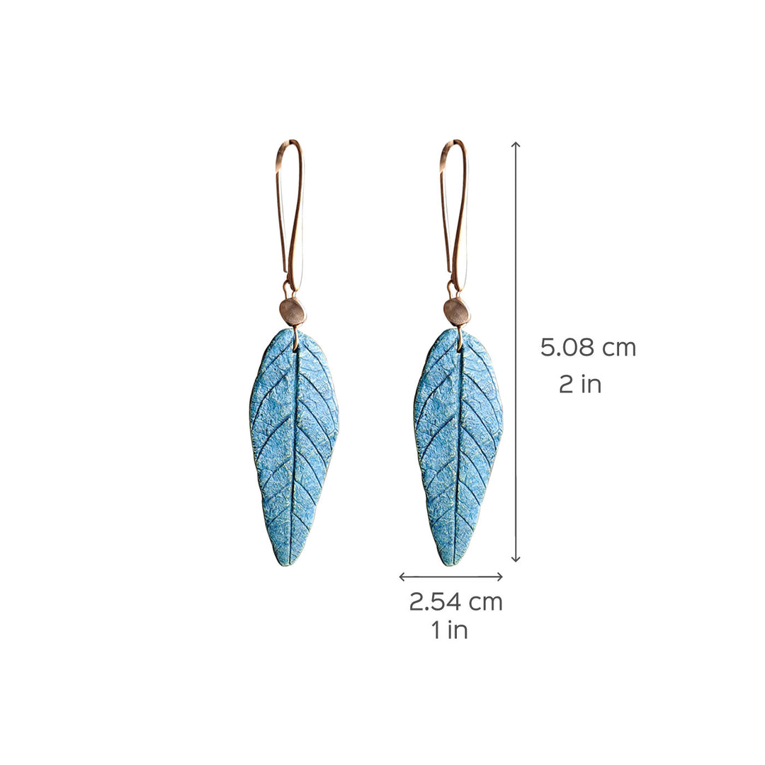 Paper Mache Blue Guava Leaf Dangler