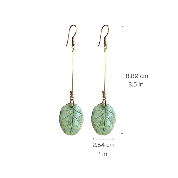 Paper Mache Jasmine Leaf Dangler