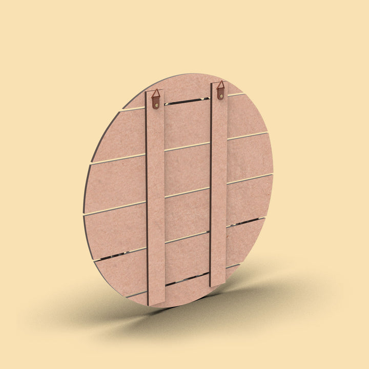 Handcrafted Circular Plank Nameplate - Natural