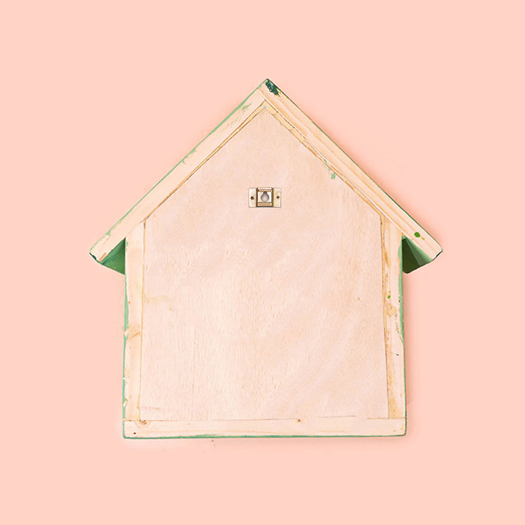 Green Hut Shaped Multipurpose Wall Hanging Shelf