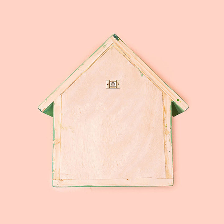 Green Hut Shaped Multipurpose Wall Hanging Shelf