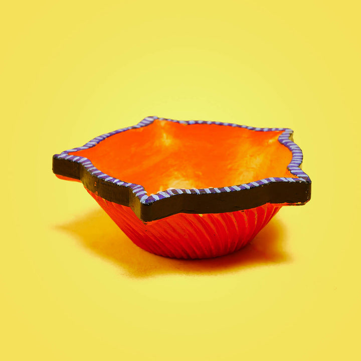 Vibrant Star Diyas - Large - Set of 4