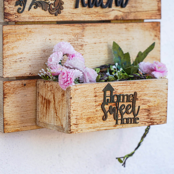 Rustic Wooden Planter Nameboard