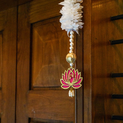 Handcrafted Shubh Lotus Door Hanging
