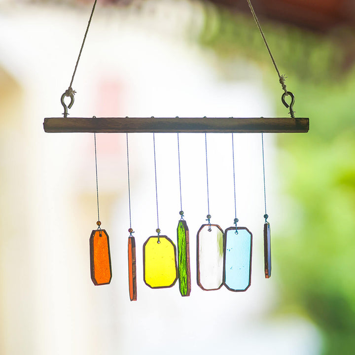 Colourful Glass Windchime