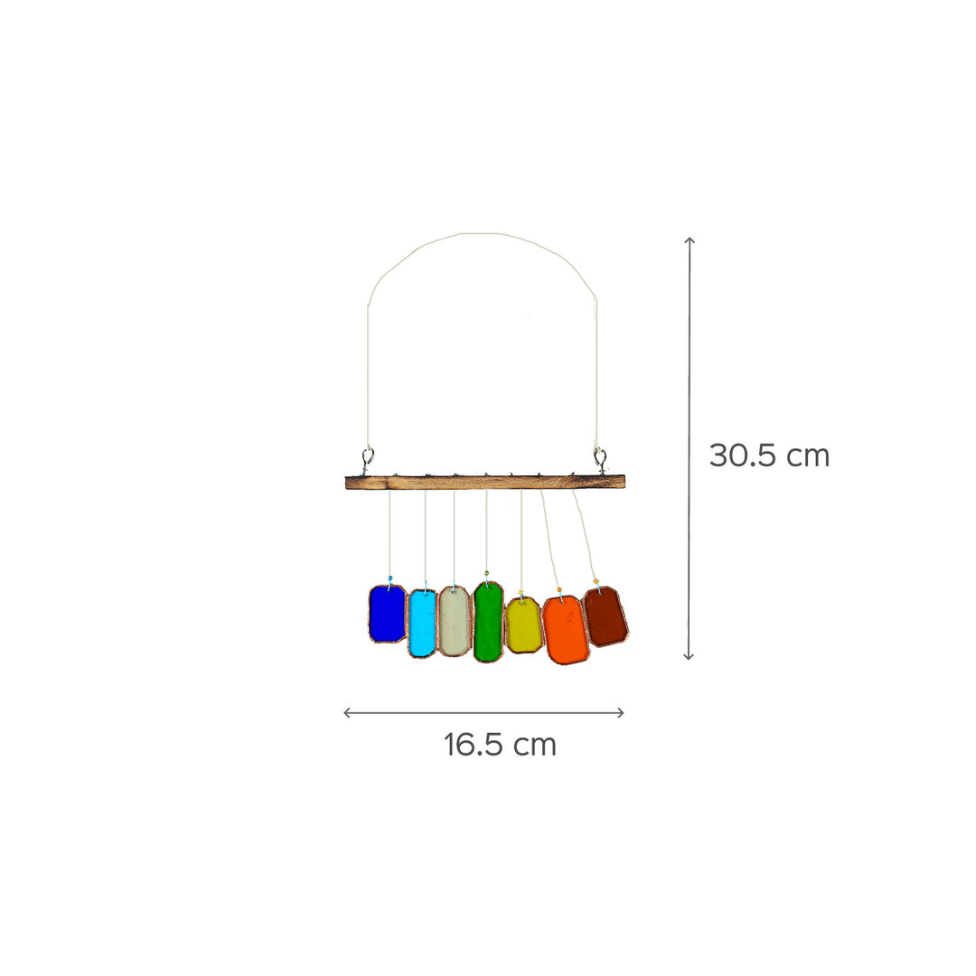 Colourful Glass Windchime