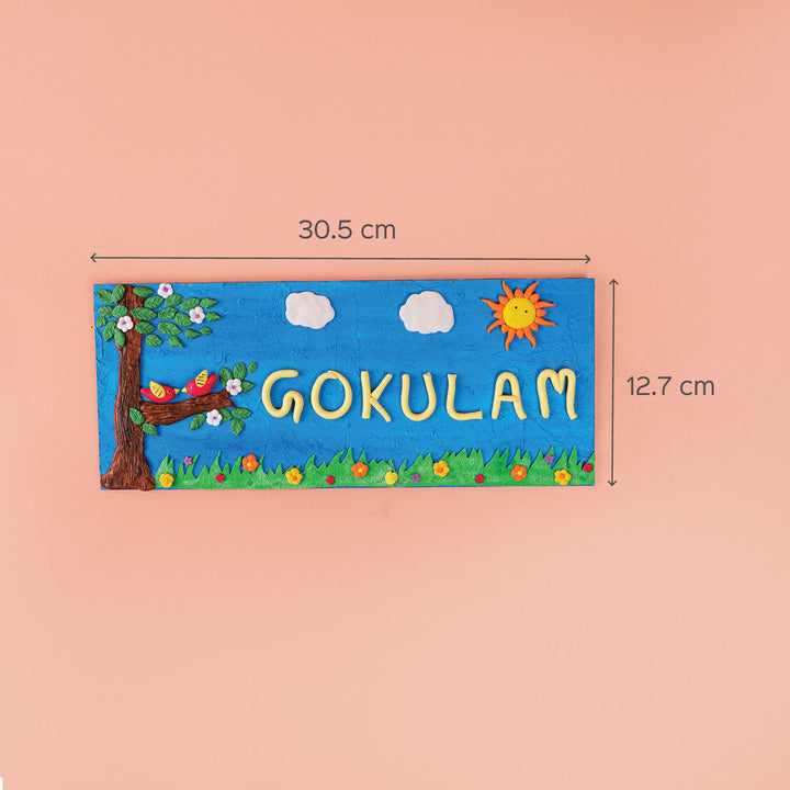 Customised Clay Family Nameboard