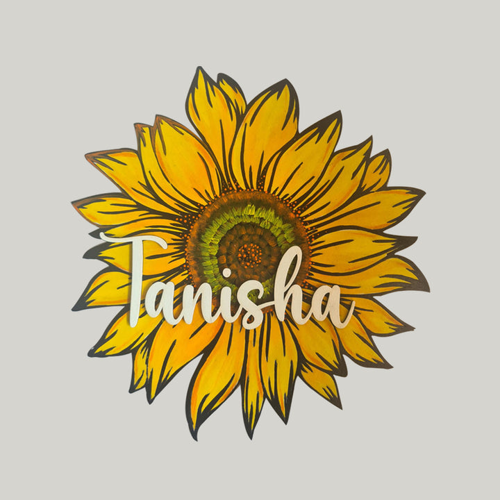 Sunflower Kids Name Plate