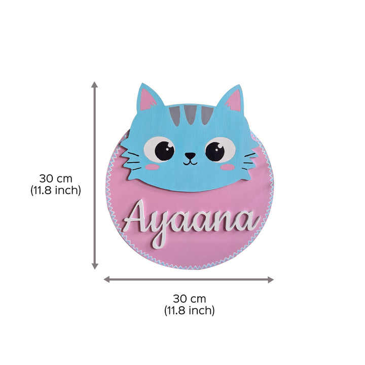 Cat Kids Name Plate