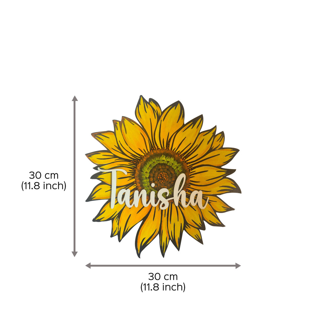 Sunflower Kids Name Plate