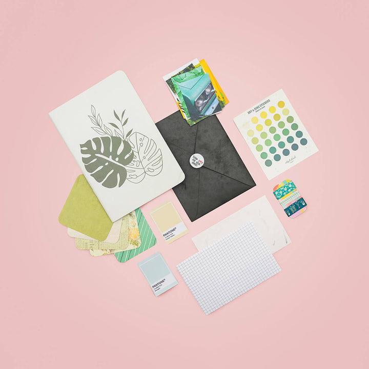 Green and Yellow - Art Journal Kit