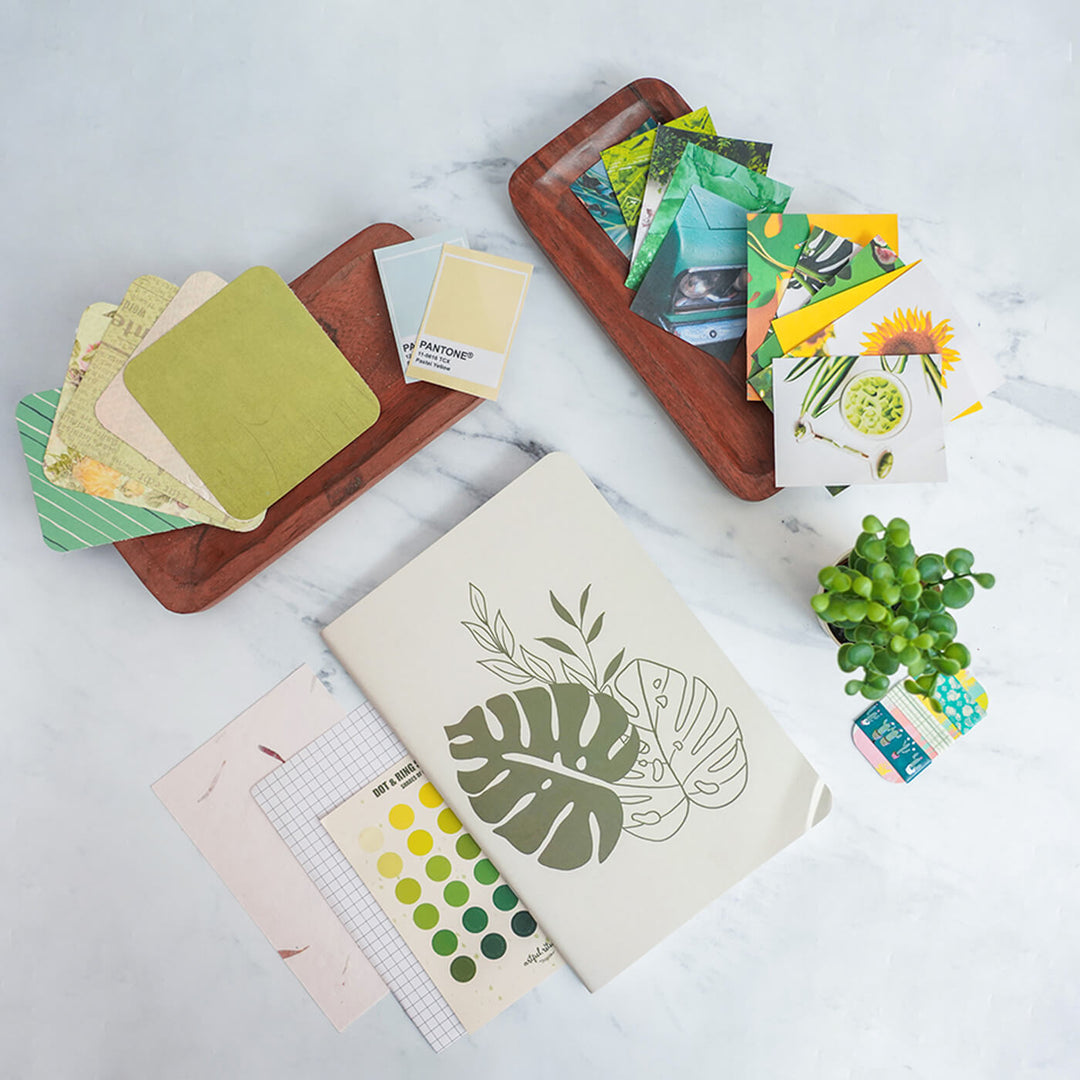 Green and Yellow - Art Journal Kit