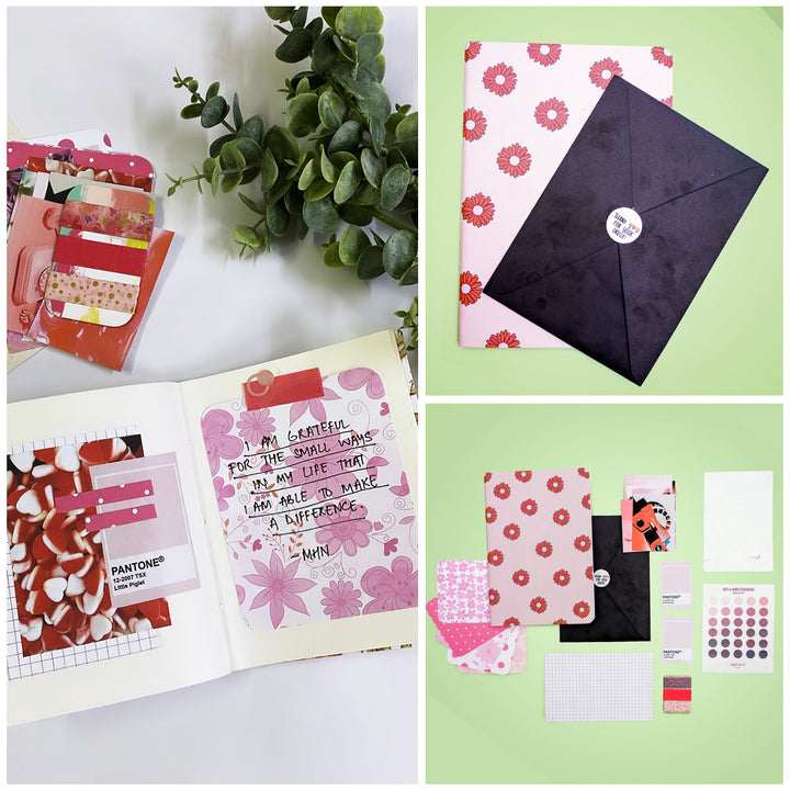 Red and Pink - Art Journal Kit