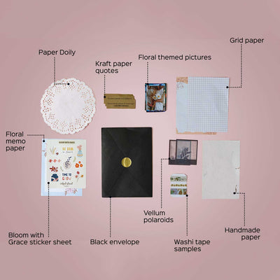 Floral Themed Art Journaling DIY Kit