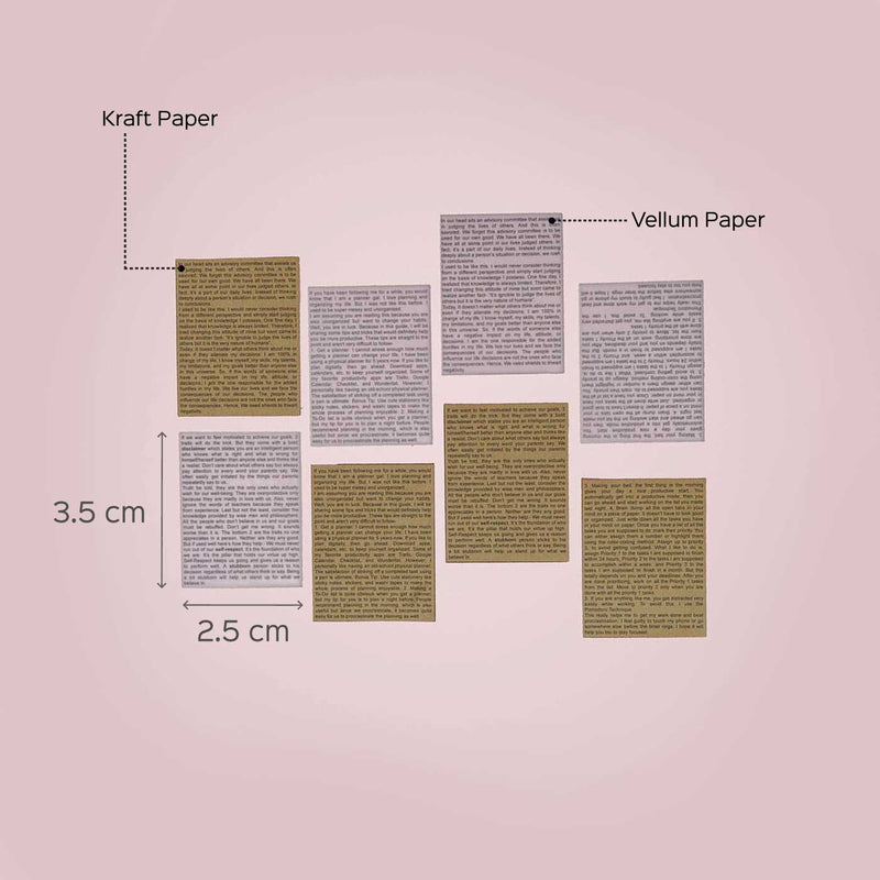 Kraft & Vellum Paper - Pack of 16