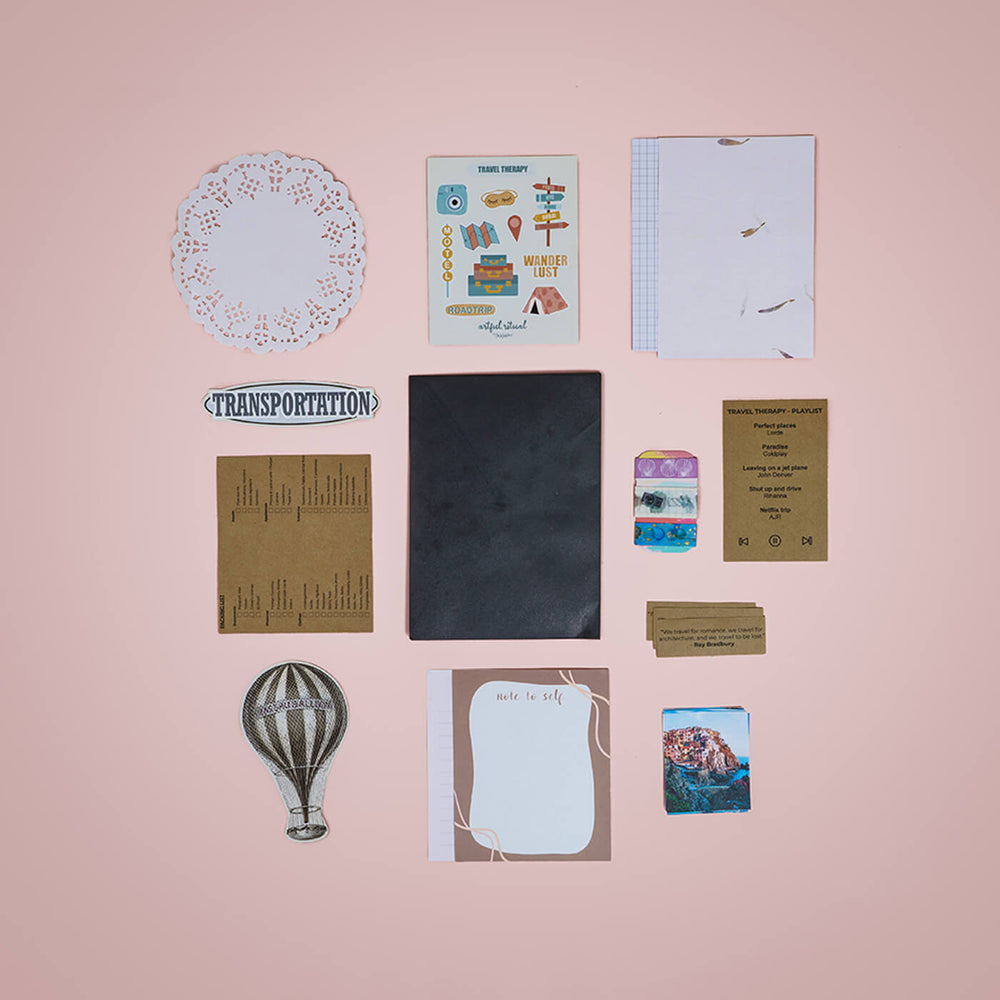 All-inclusive Art Journaling DIY Kit - Vintage - Zwende