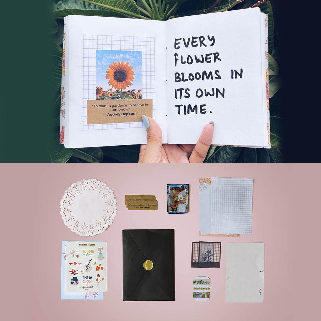 Floral Themed Art Journaling DIY Kit