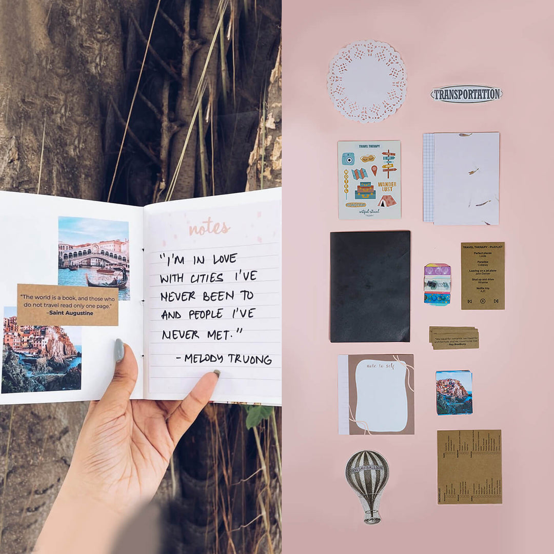 Travel Themed Art Journaling DIY Kit