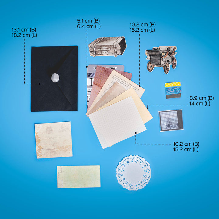 All-inclusive Art Journaling DIY Kit - Vintage - Zwende