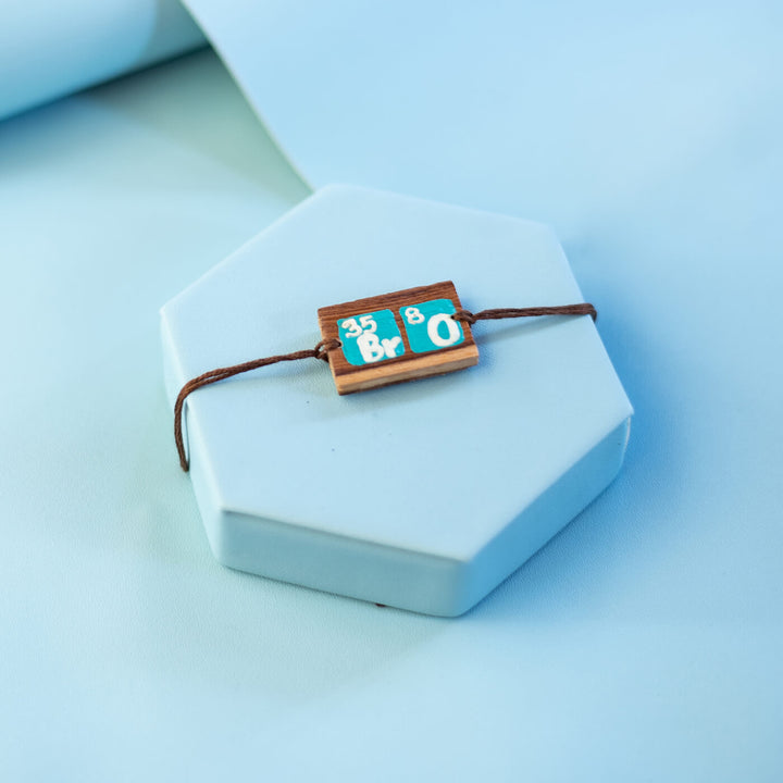 Handpainted Wooden Rakhi Paw - Styled on Hexagonal Display (16)