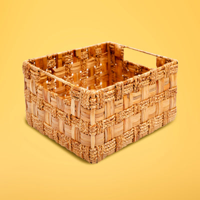 Natural Water Hyacinth Utility Basket