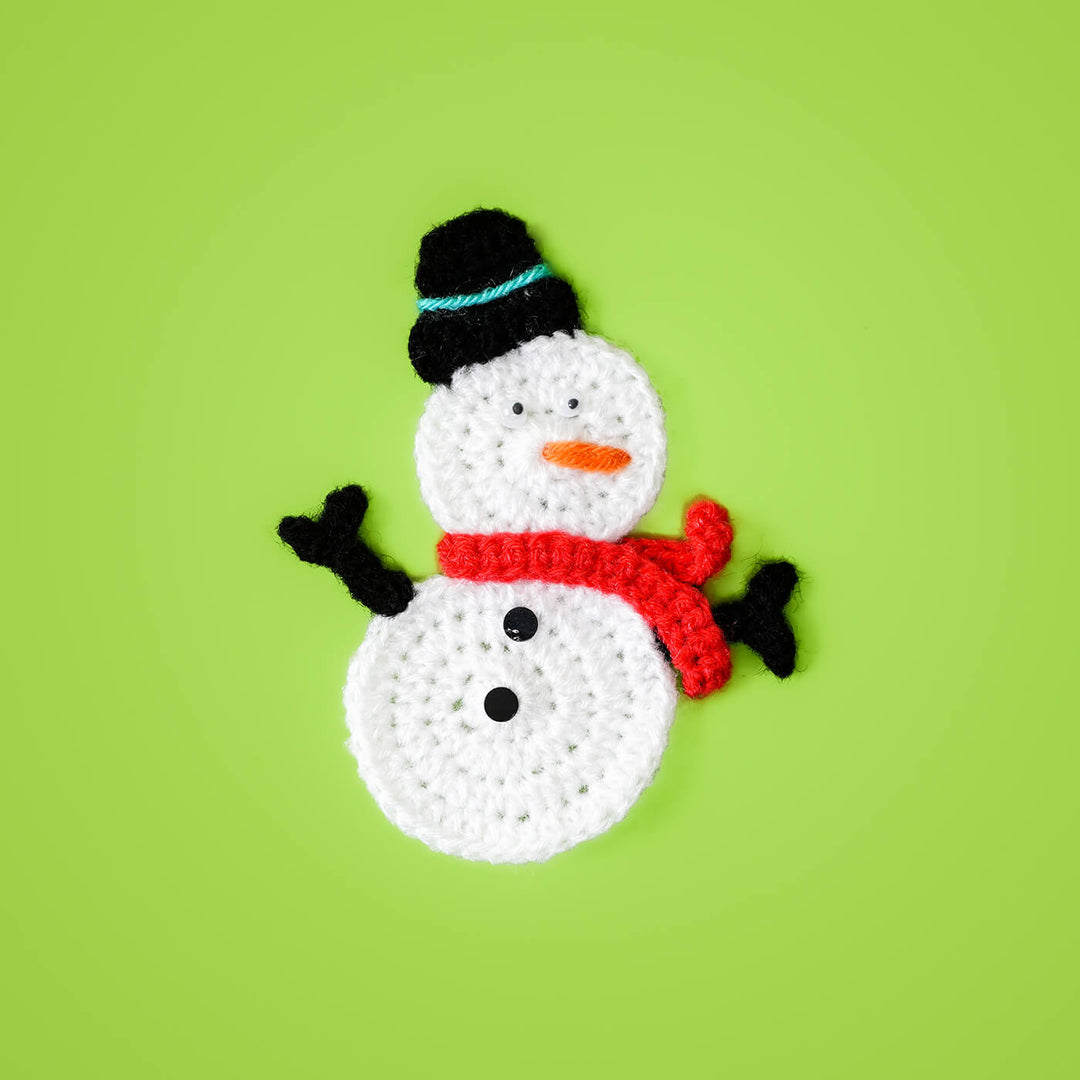 Handmade Snowman Crochet Woollen Ornament For Christmas Tree Decoration