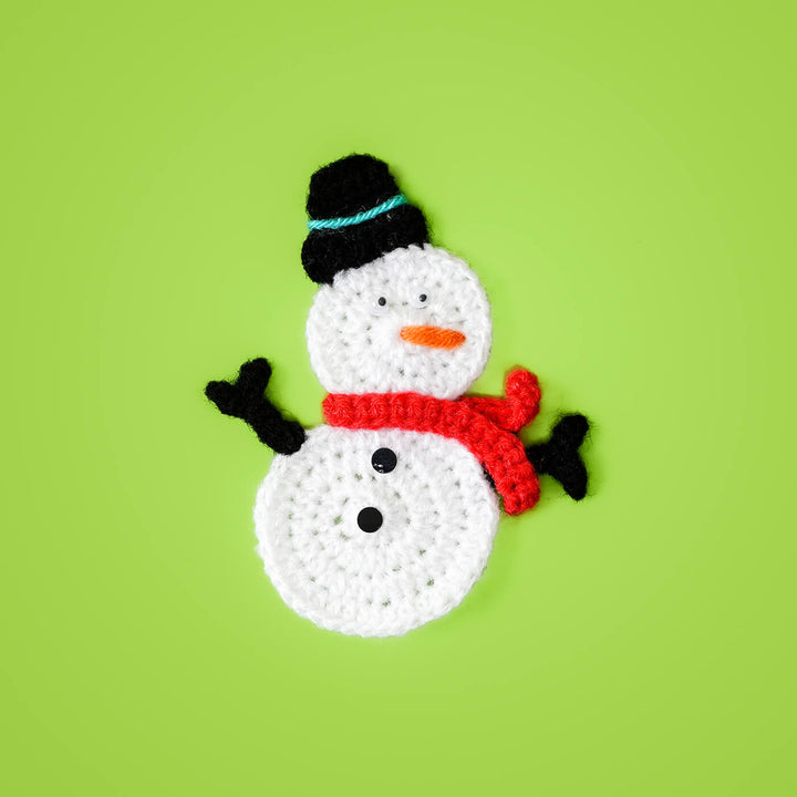 Handmade Snowman Crochet Woollen Ornament For Christmas Tree Decoration