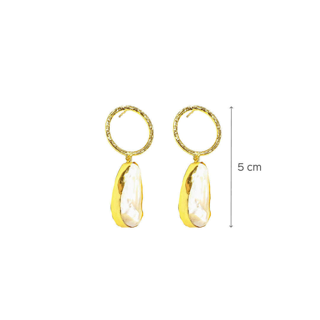 Baroque Teardrop Danglers