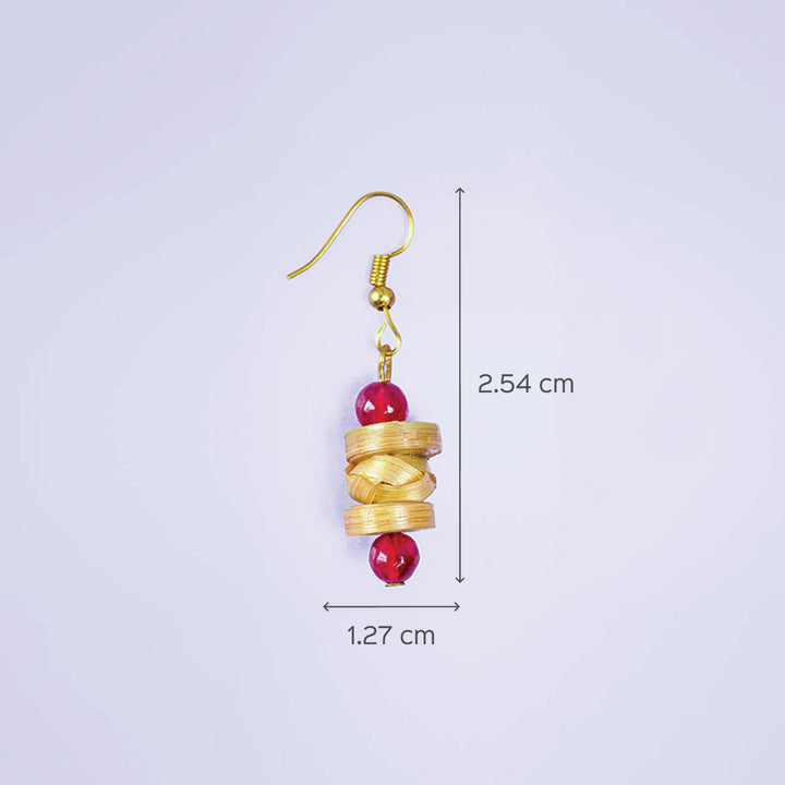 Quill Woven Bamboo Earrings