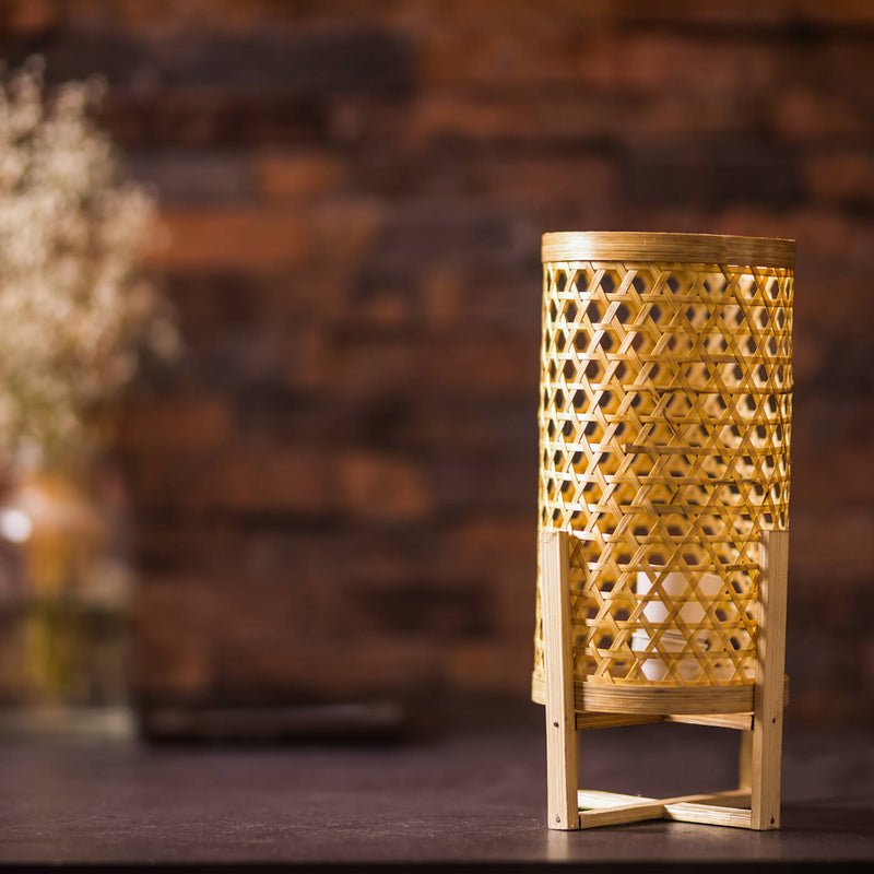 Bamboo Tabletop Lamp - Small