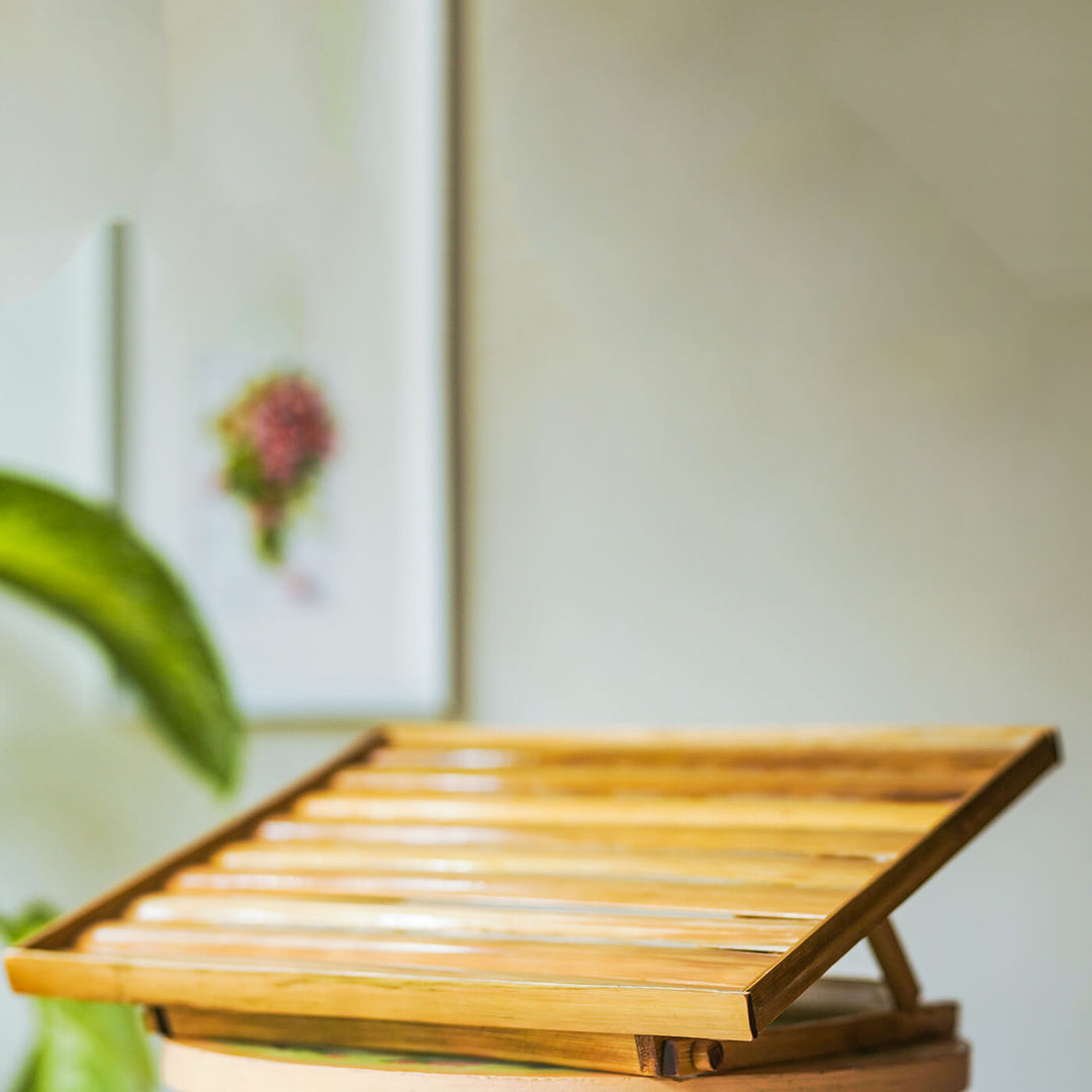 Foldable Bamboo Laptop Stand
