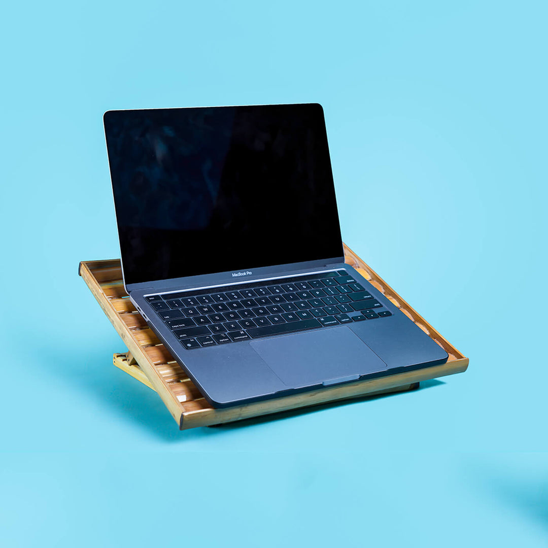 Foldable Bamboo Laptop Stand