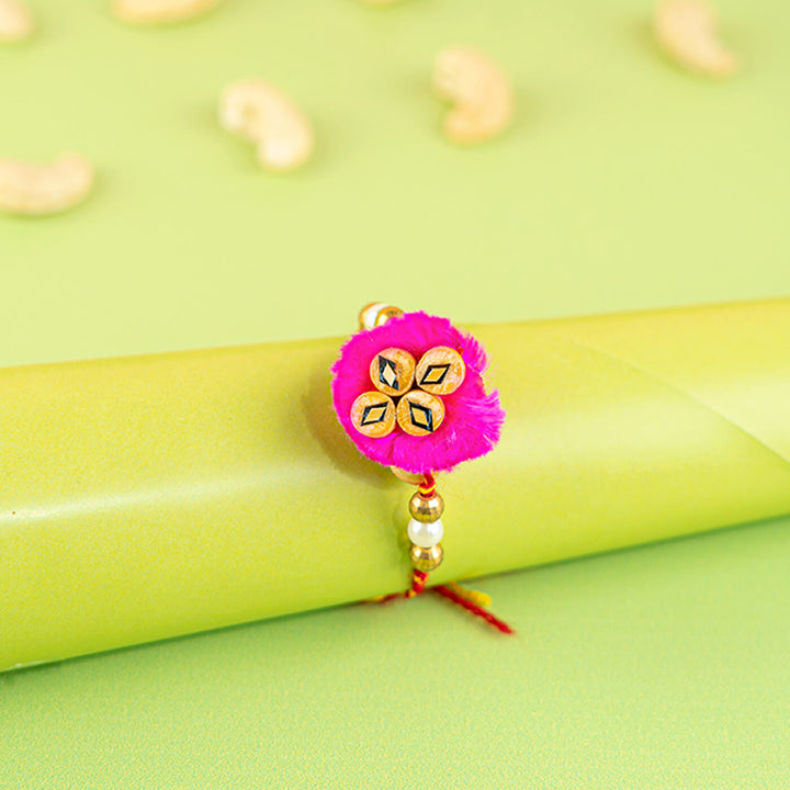 Ecofriendly Bamboo Rakhi With Roli Chawal