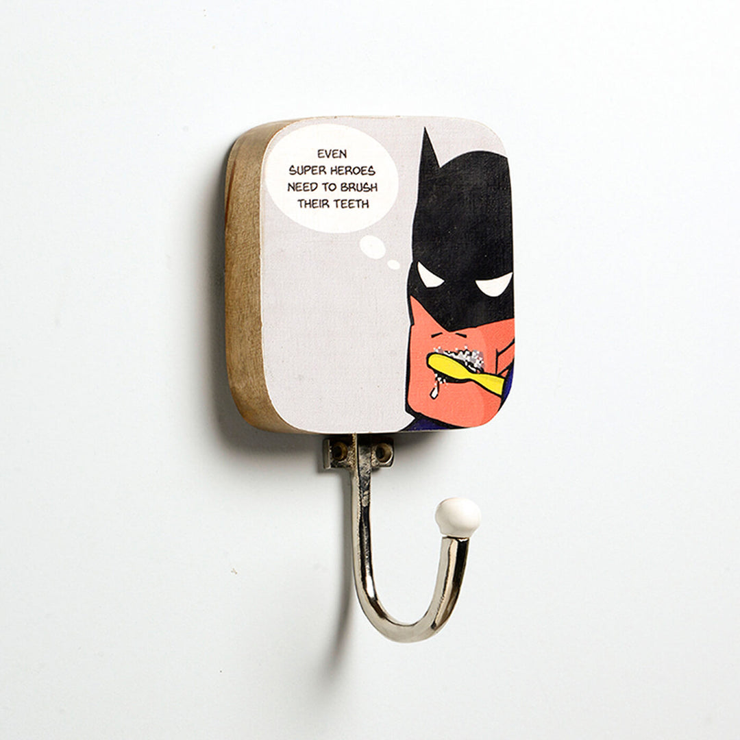 Buy Handmade Wooden DC Superhero Hook for Kids Online On Zwende