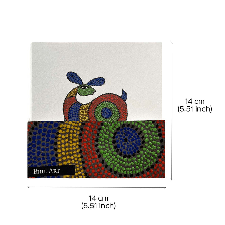 Indian Art Inspired Notecards & Envelopes - Bhil Print - Set of 6