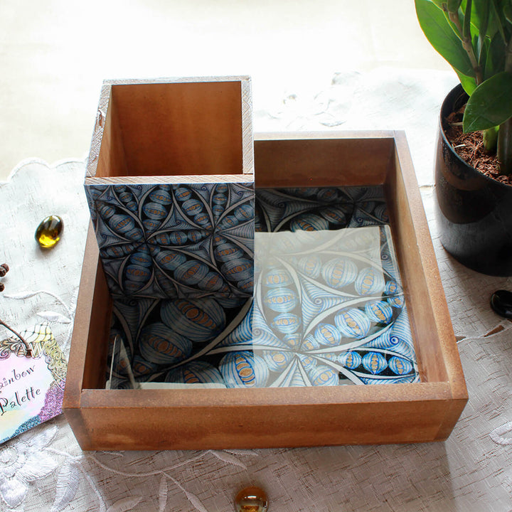 Handmade Petal MDF Desk Organiser