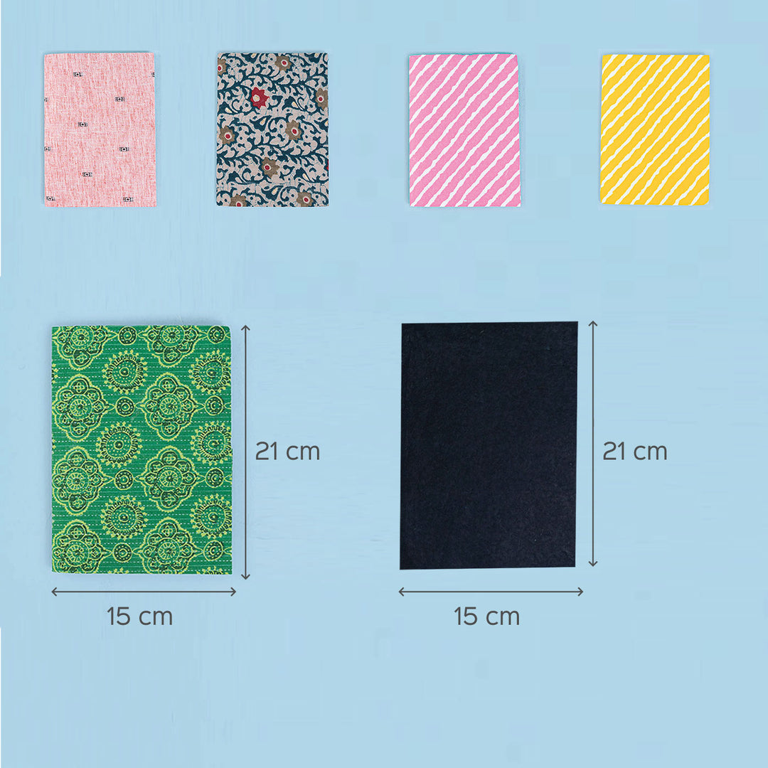 300 GSM, Pack of 15, A5 Size Black Sheets