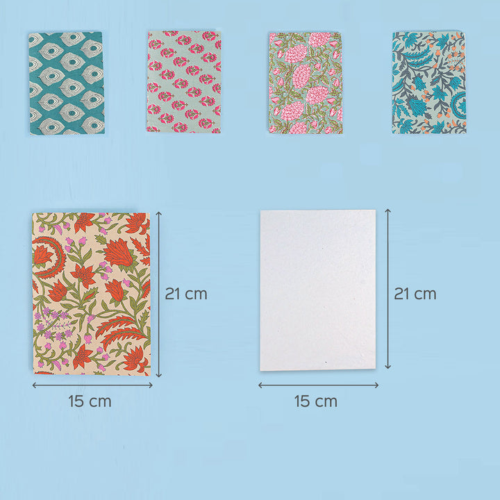 300 GSM, Pack of 15, A5 Size White Sheets